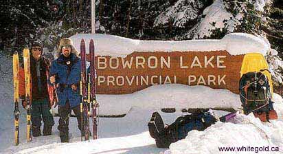 Cross-country ski Bowron Lake Provincial Park