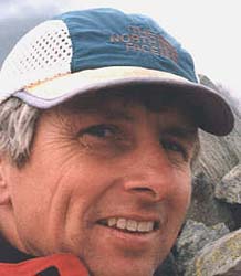 Guide Dave Jorgenson on the summit of Ghost Mountain